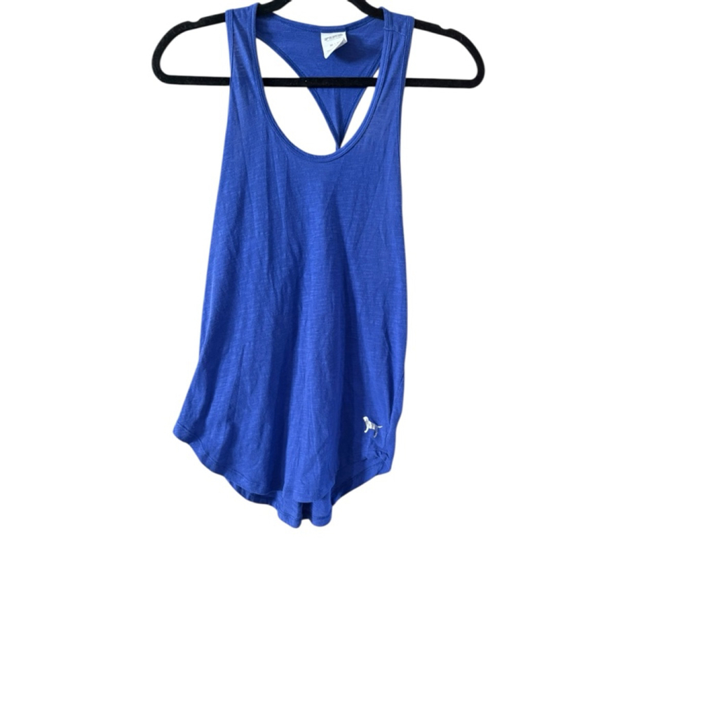 PINK Victoria's Secret Blue Racerback Tank Top XS - Picture 3 of 9